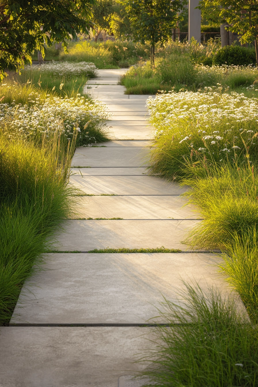 Serene Solar Garden Walkway