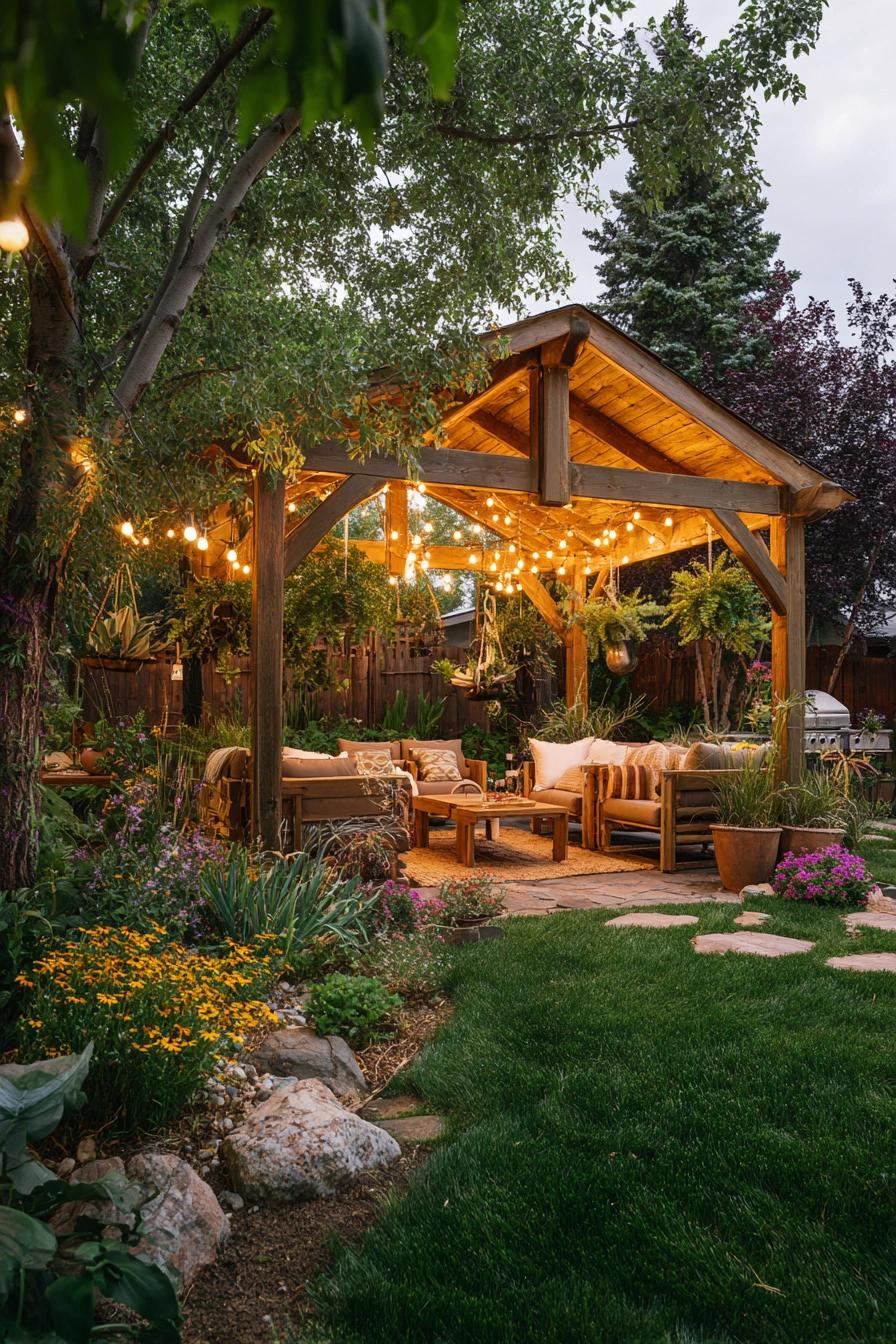 Cozy Solar Pergola Light Haven