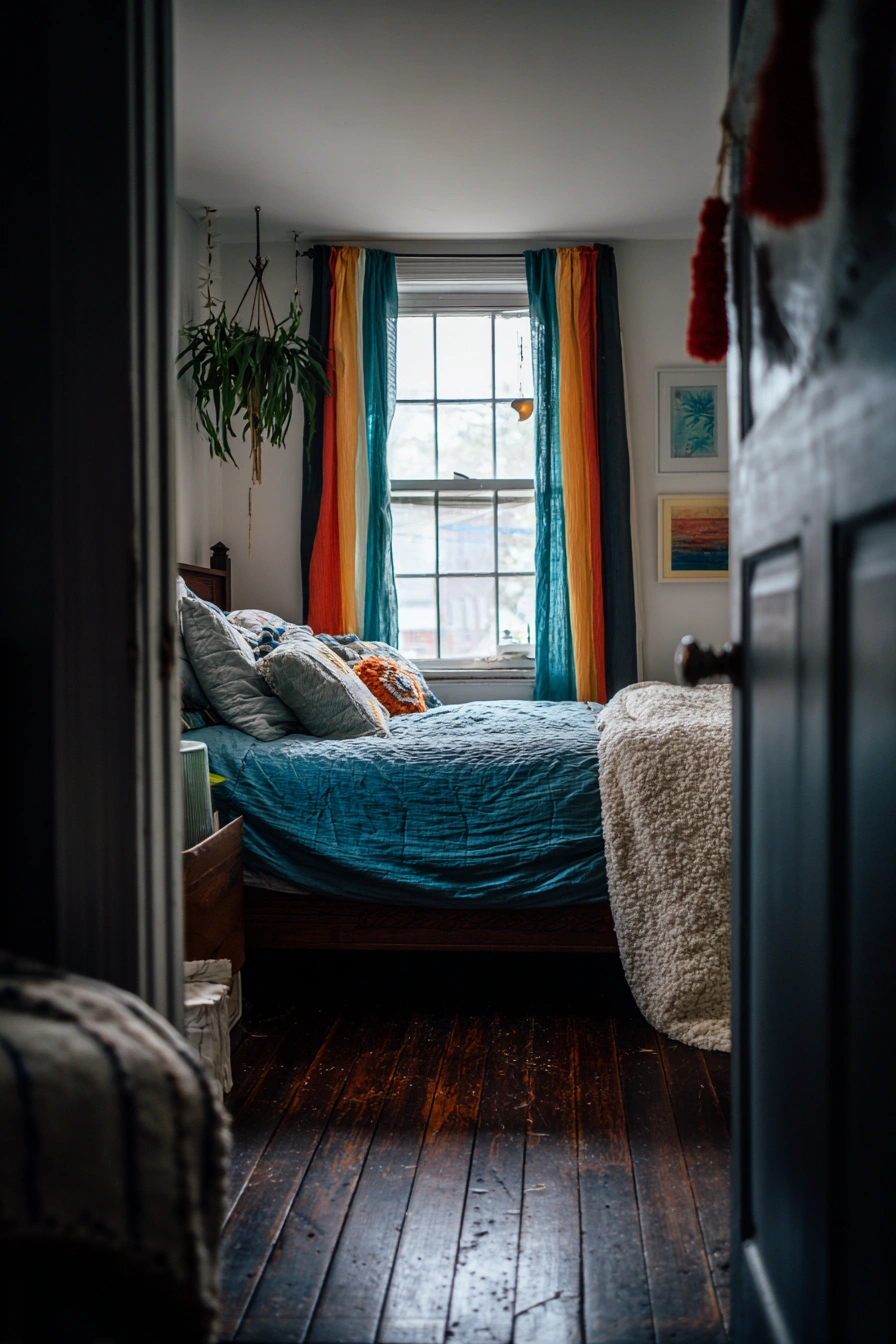 Color-Drenched Boho Bedroom Retreat