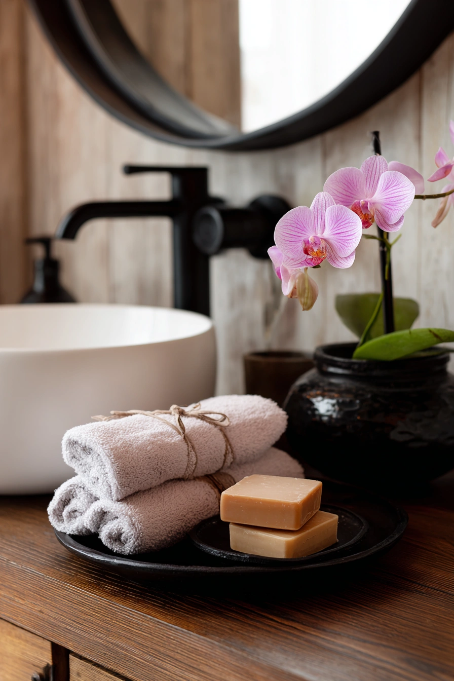 Delicate Orchid Elegance for Spa-Like Bathrooms