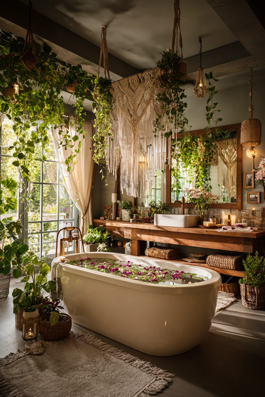 Boho Botanical Bath Sanctuary