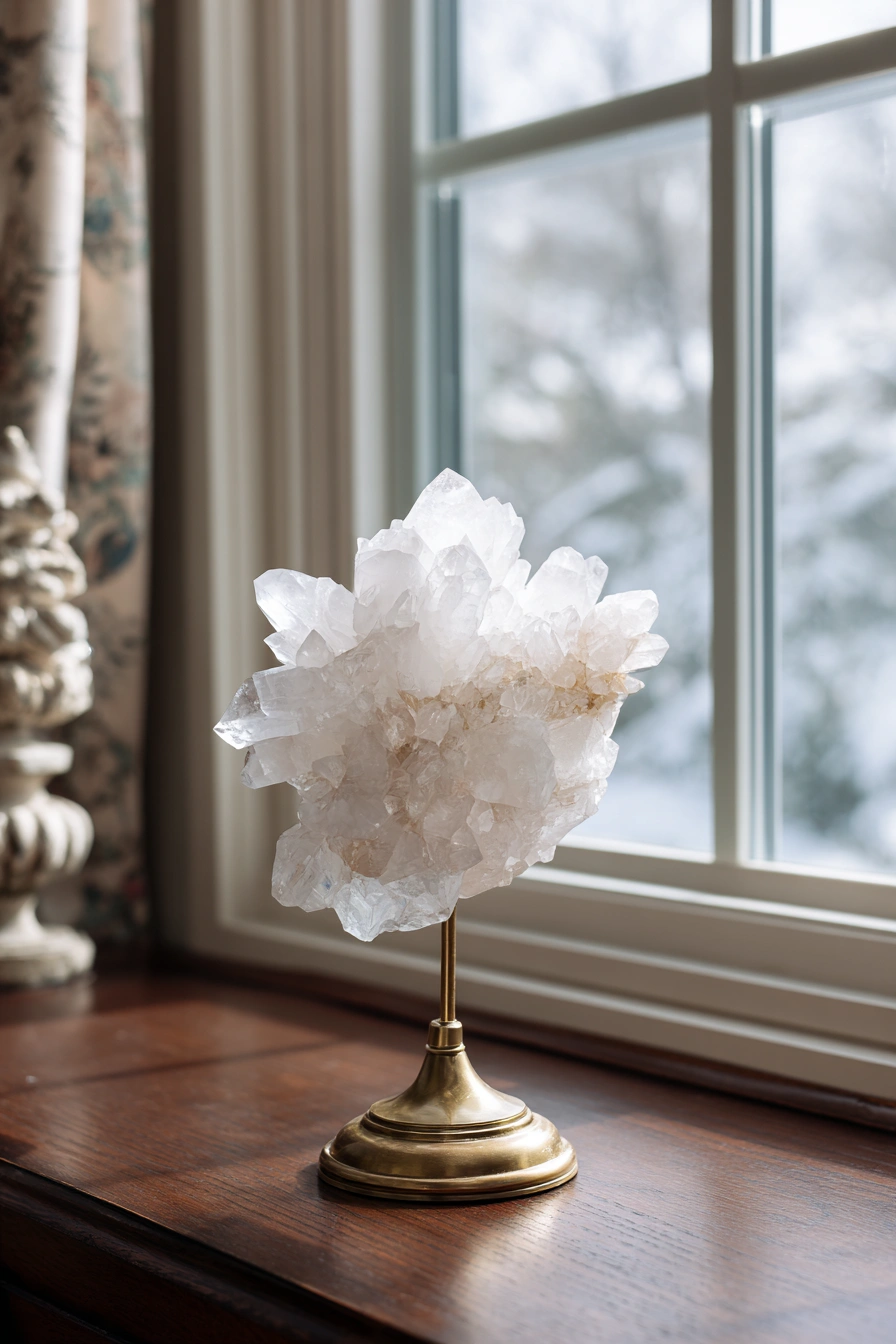 Crystal Pedestal Statement Piece