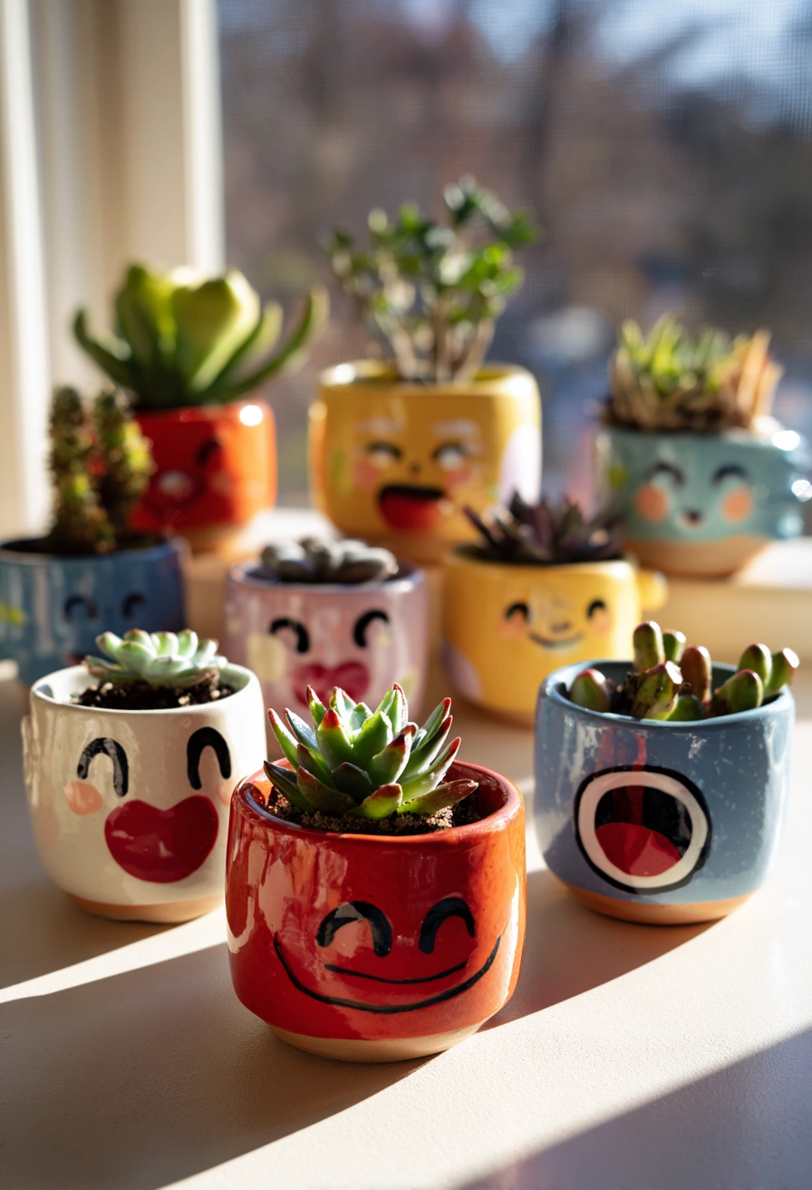Playful Emoji Planters Full of Personality
