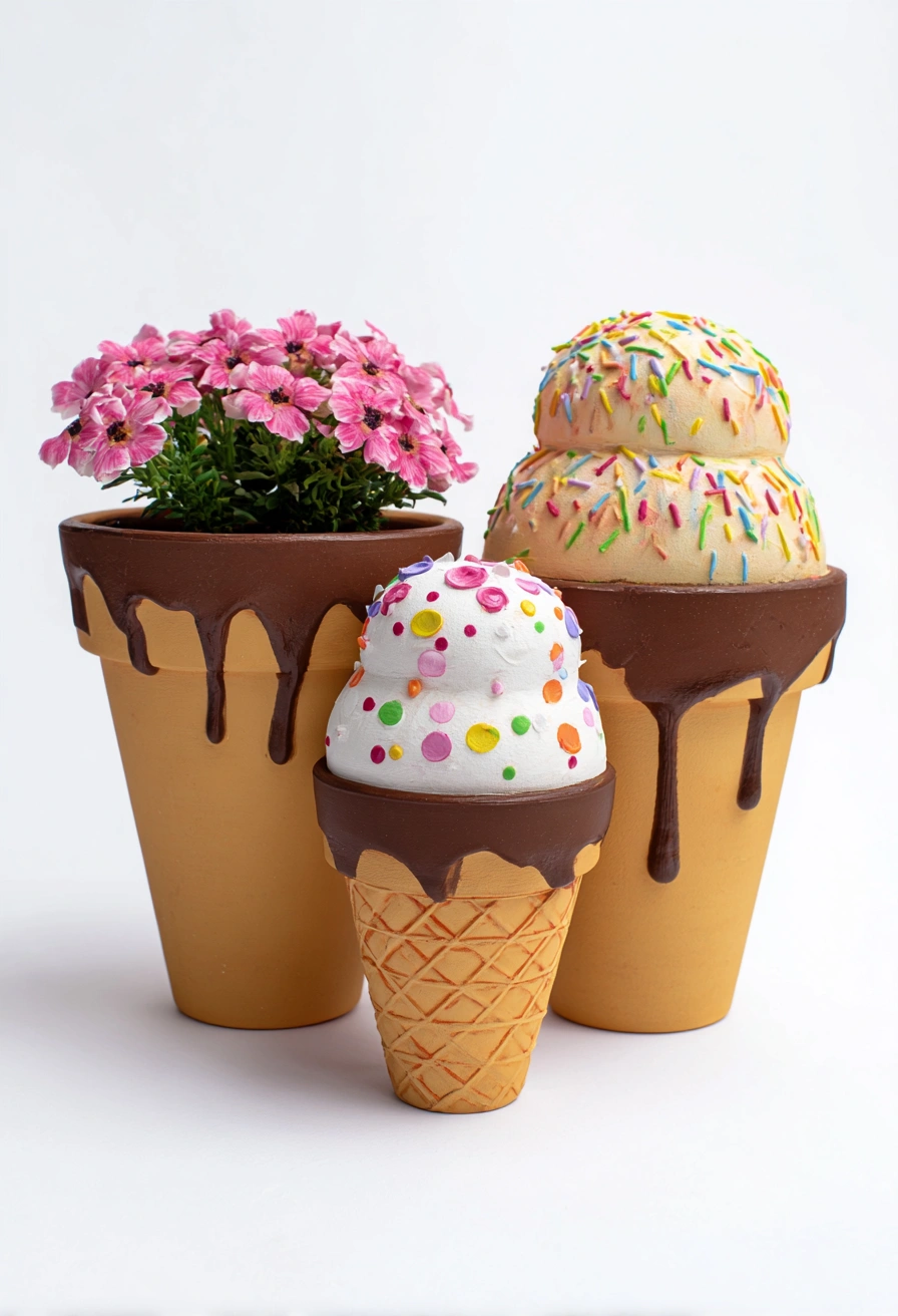 Sweet Treat Ice Cream Planters