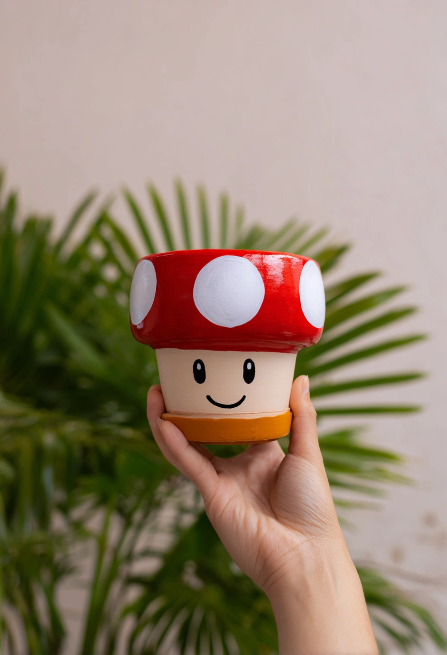 Adorable Mushroom-Inspired Planter