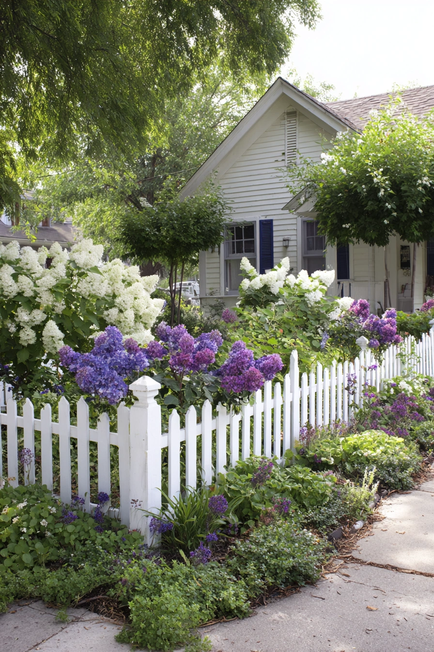 Cottage Garden Charm with Evergreens