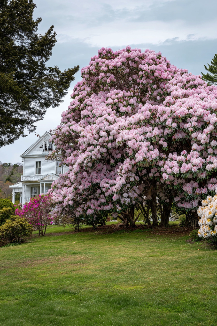 Show-Stopping Rhododendrons with Evergreen Texture