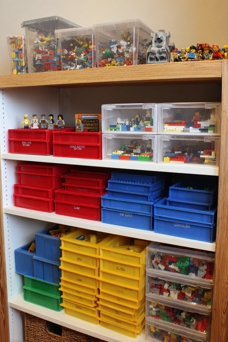 Color-Coded Shelf System for Brick Bliss