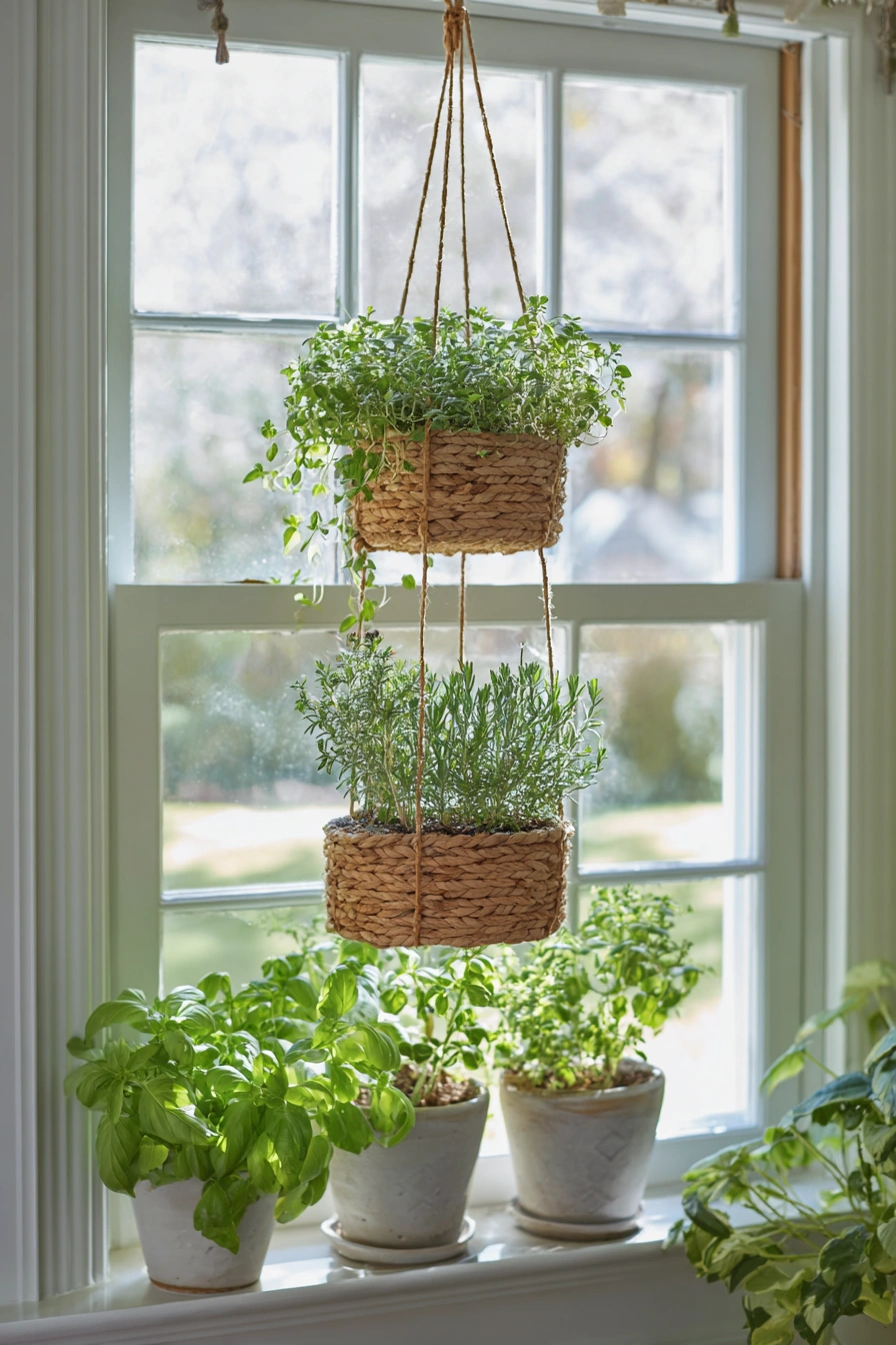 Boho-Chic Hanging Herb Garden