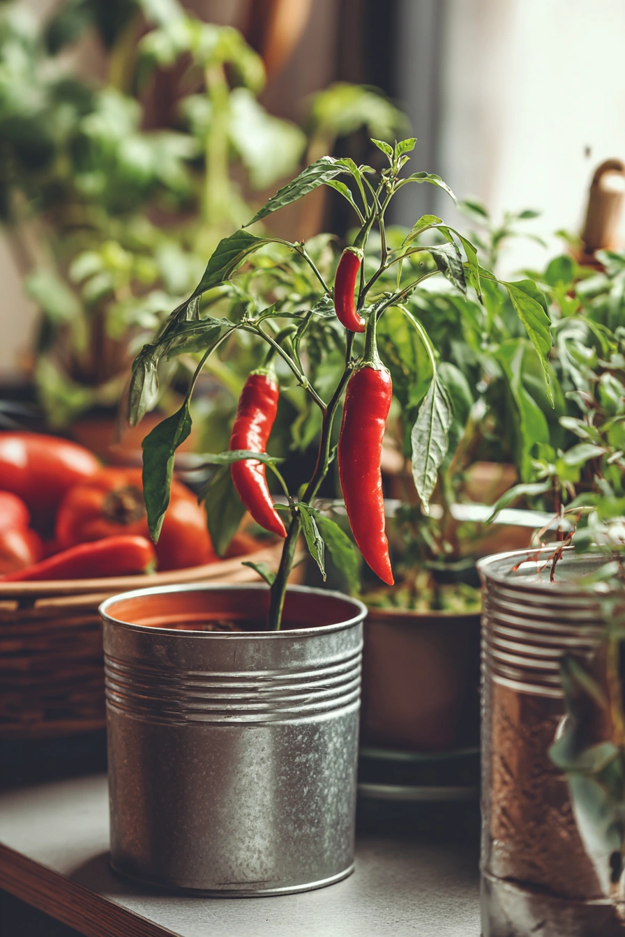 Spicy Kitchen Vibes with Chili Plants