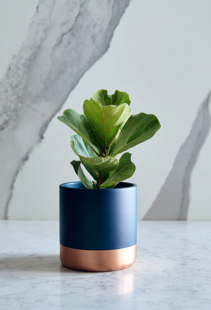 Modern Minimalist Planter with Chic Contrast