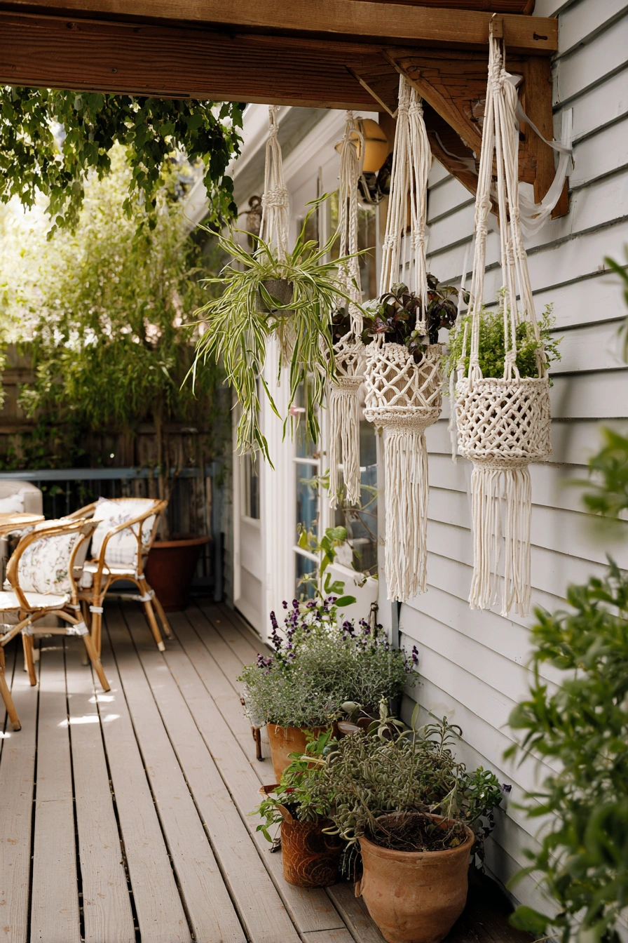Boho Hanging Garden for Narrow Patios