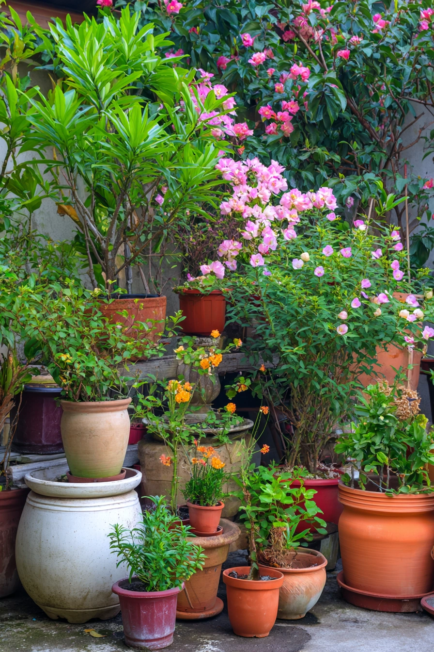 Lush Flower Pot Jungle for Compact Corners