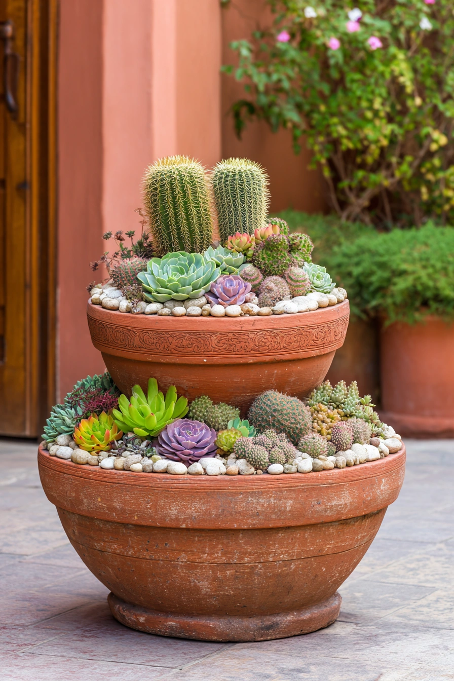 Tiered Succulent Planter for Stylish Corners