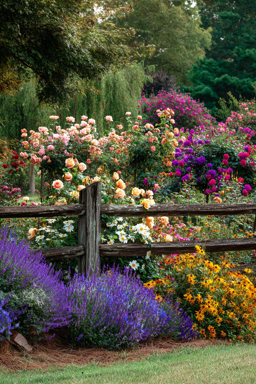 Cottage-Style Rose Garden Wonderland