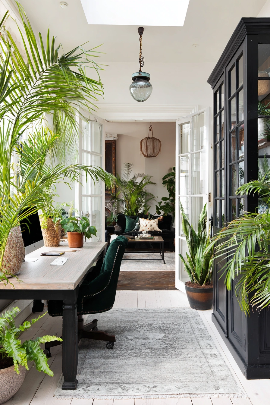 Lush Green Office with Indoor-Outdoor Flow