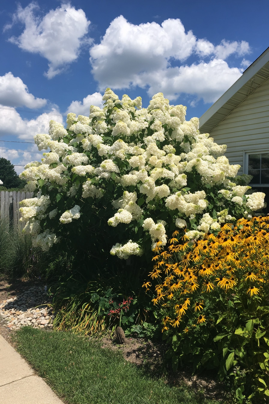 Compact Hydrangea with Cloud-Like Blooms