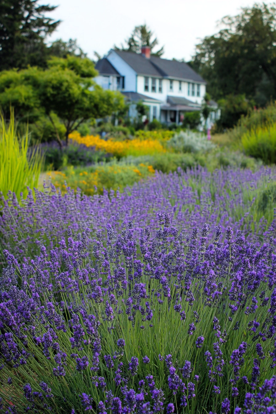 Lavender Fields in Full Bloom