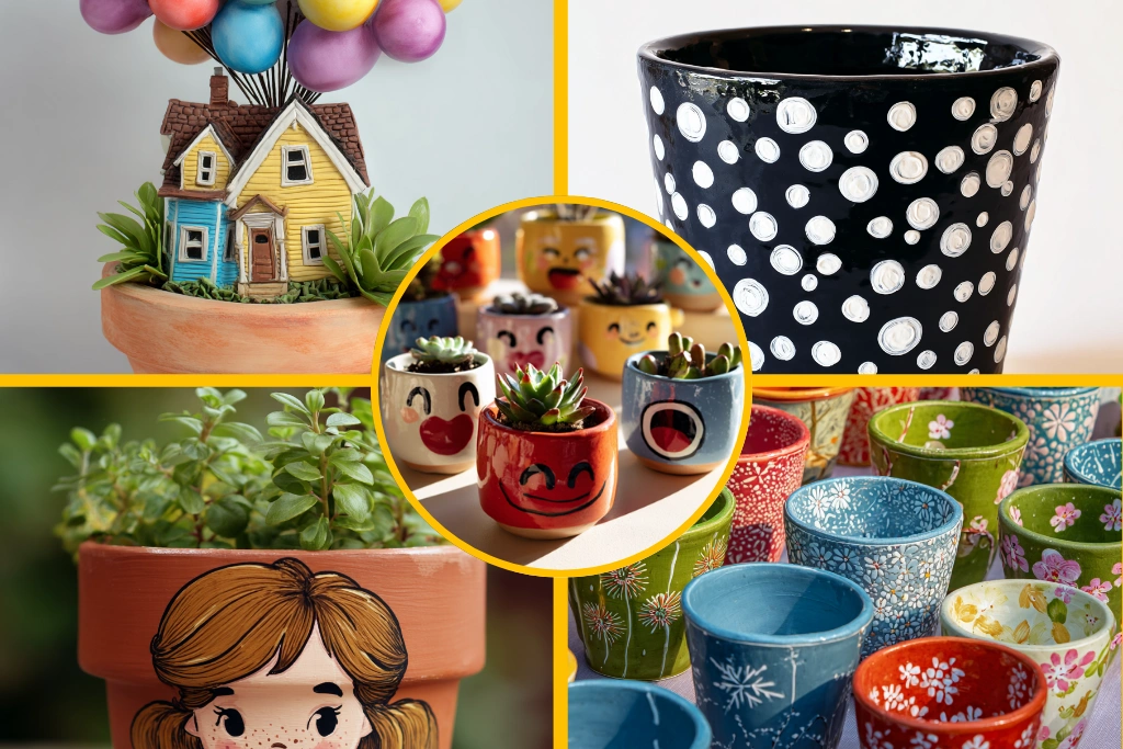 13 Creative Painted Plant Pot Ideas to Brighten Your Space