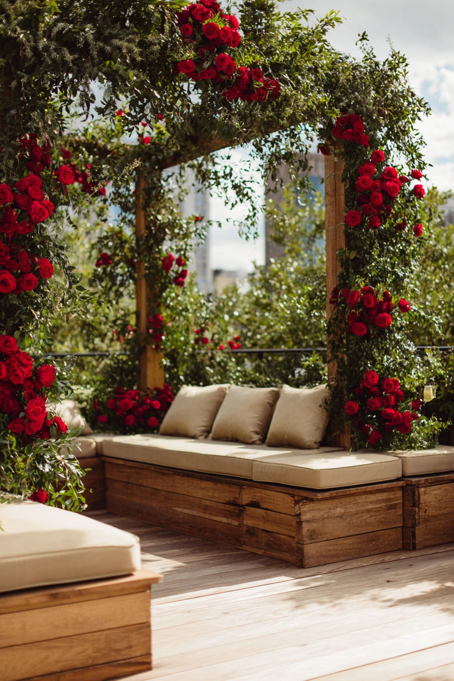Romantic Rose Garden Wedding Lounge