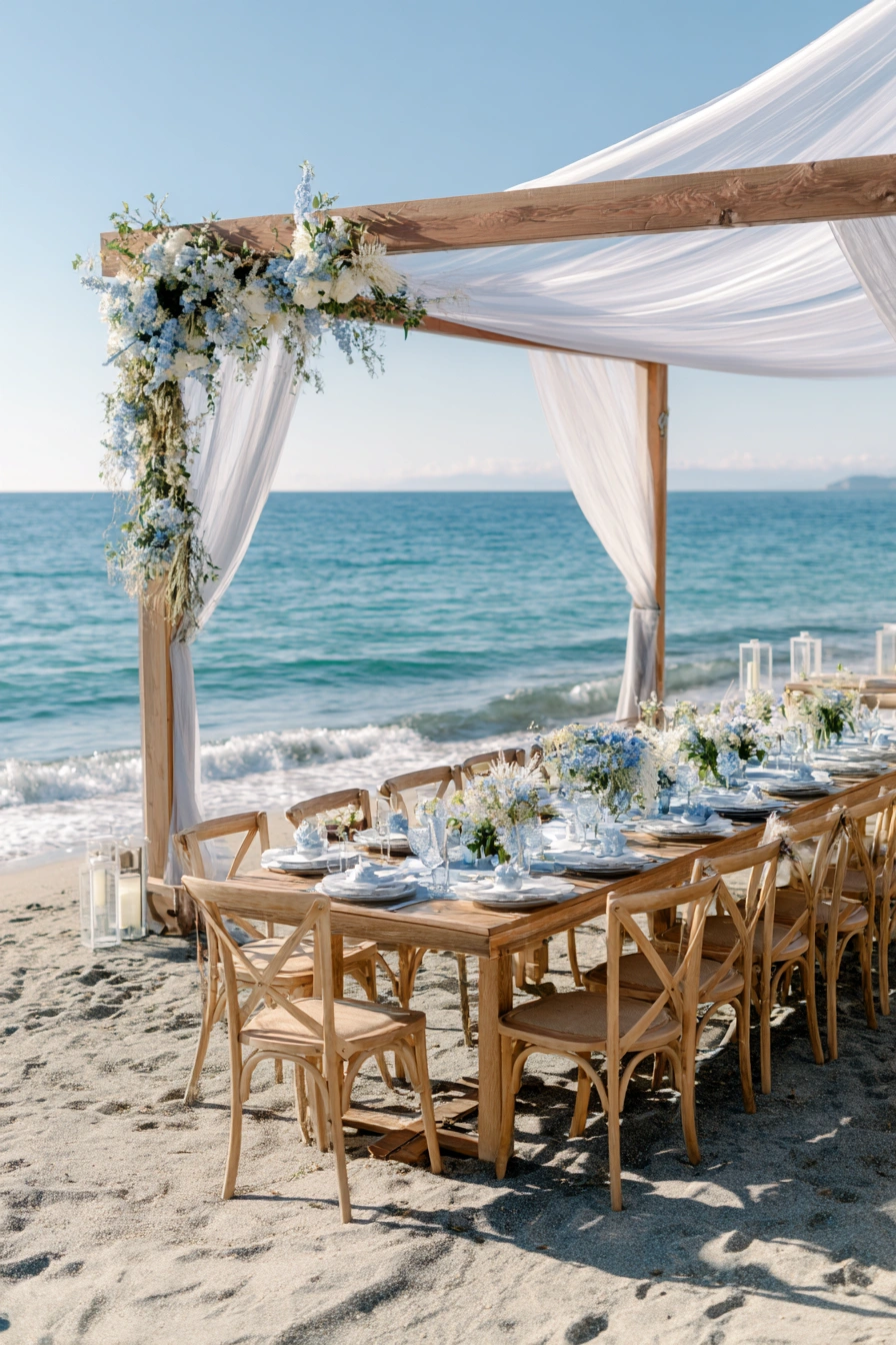 Boho Beach Garden Wedding Table