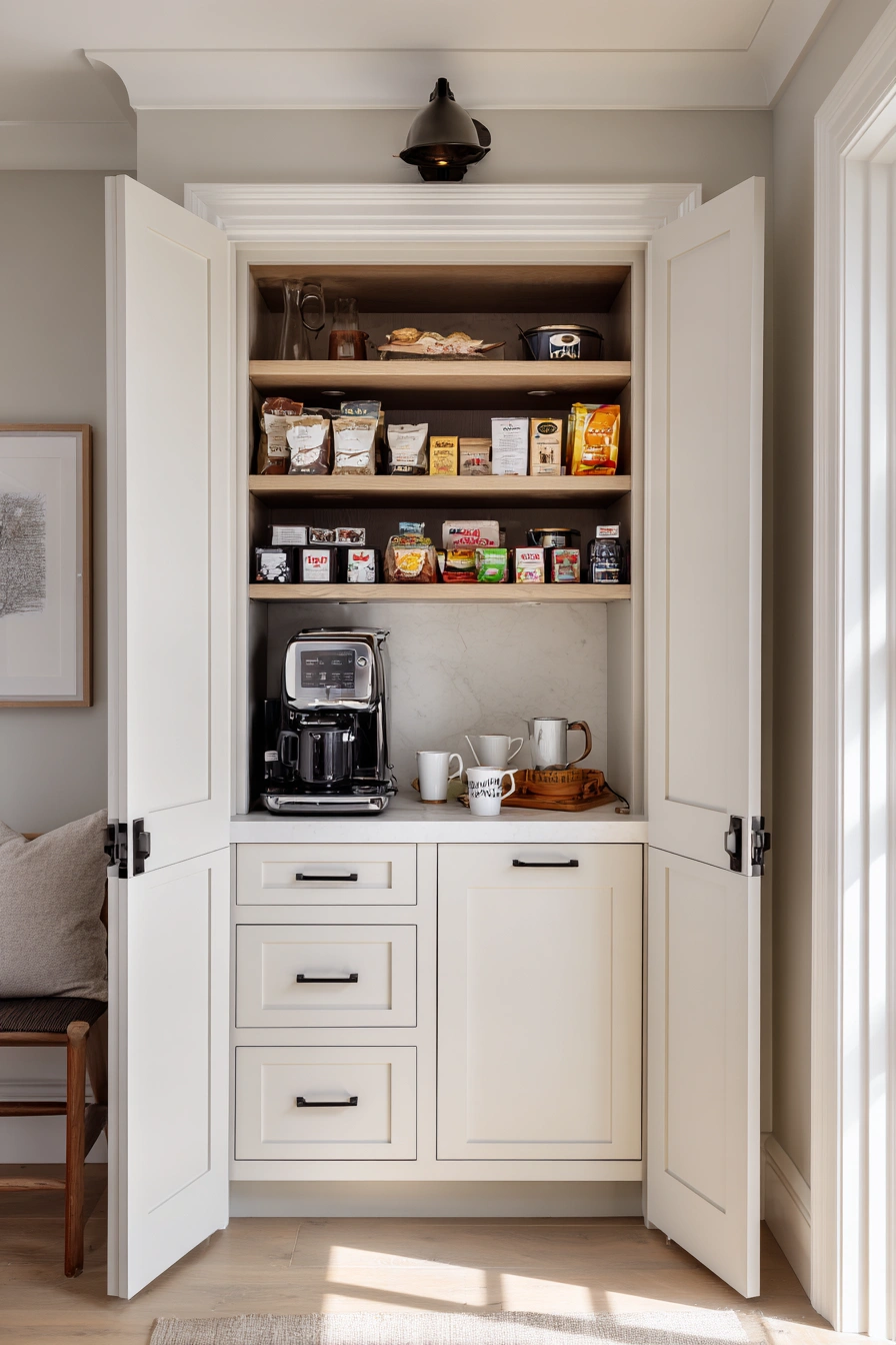 Expert-Approved Pantry Cabinet Coffee Bar