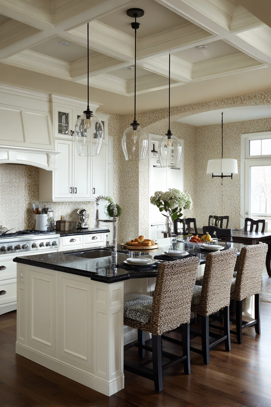 Elegant Mexican-Inspired Kitchen with Classic Details