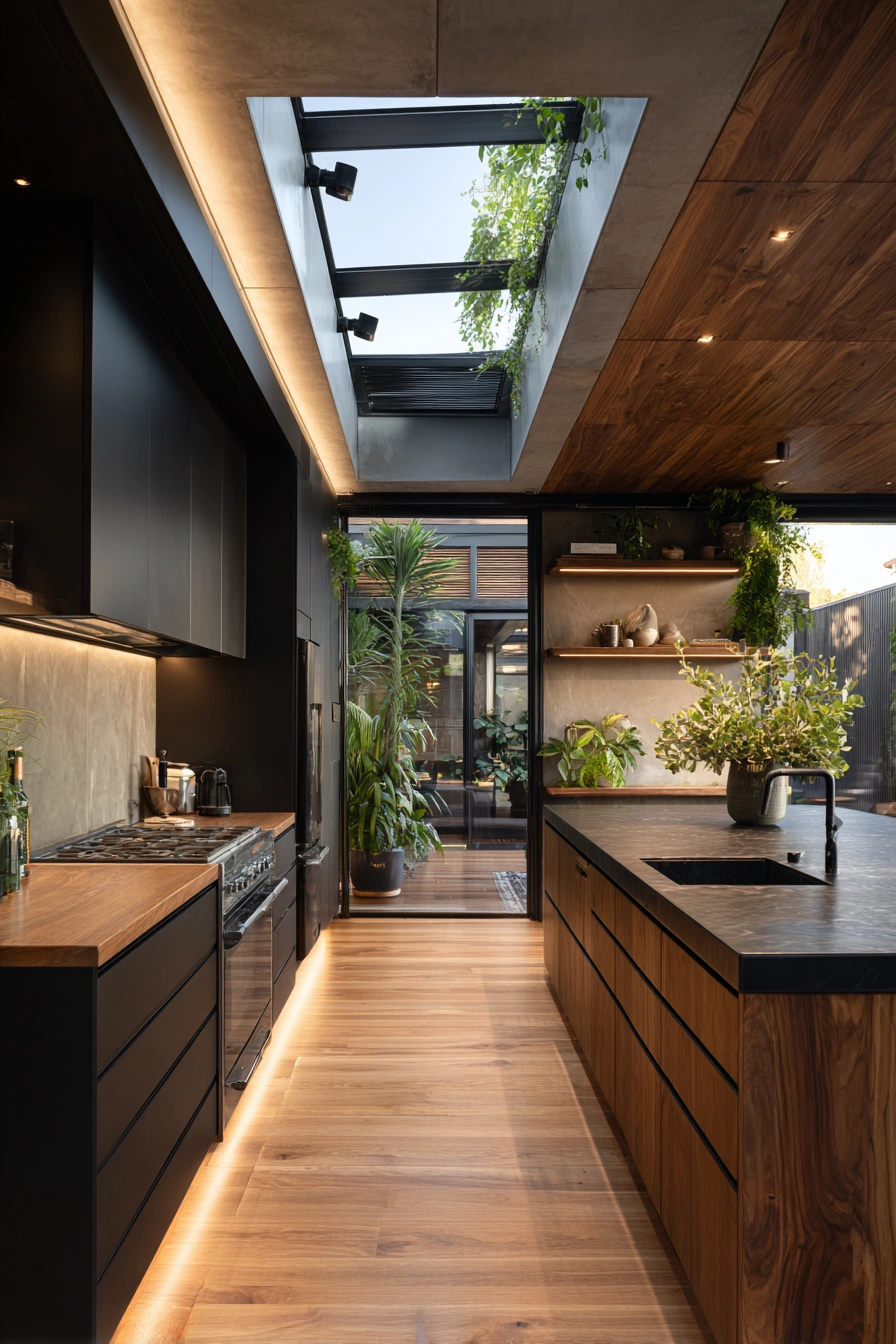 Modern Farmhouse Kitchen with Natural Warmth