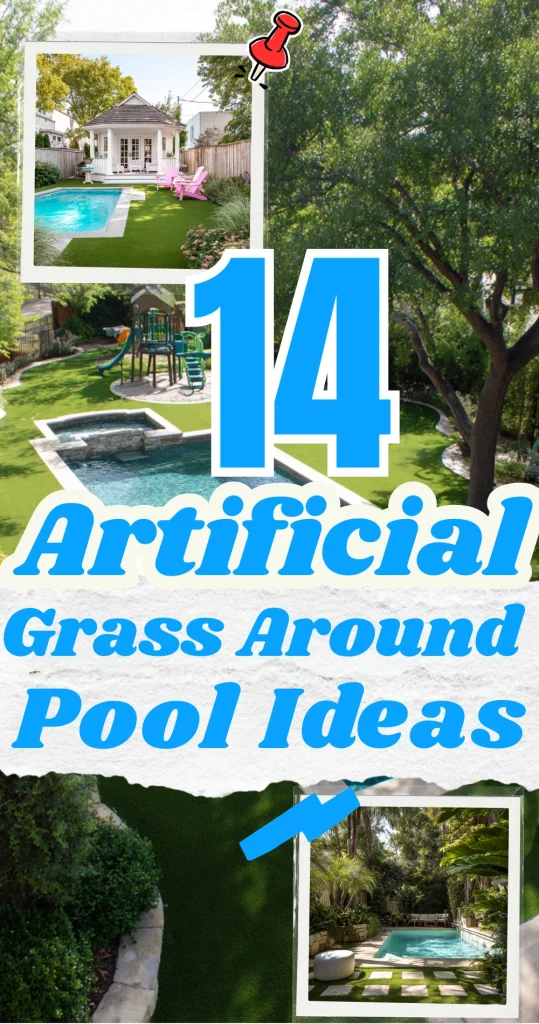 14 Best Artificial Grass Around Pool Ideas