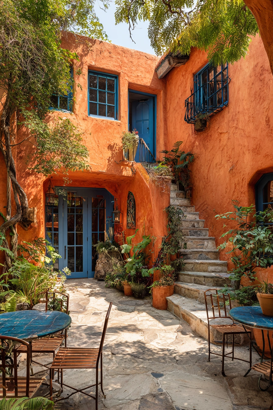 Rustic Italian Courtyard Escape