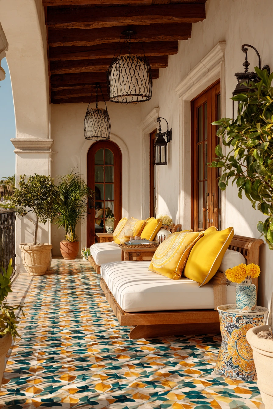 Elegant Italian Veranda Living