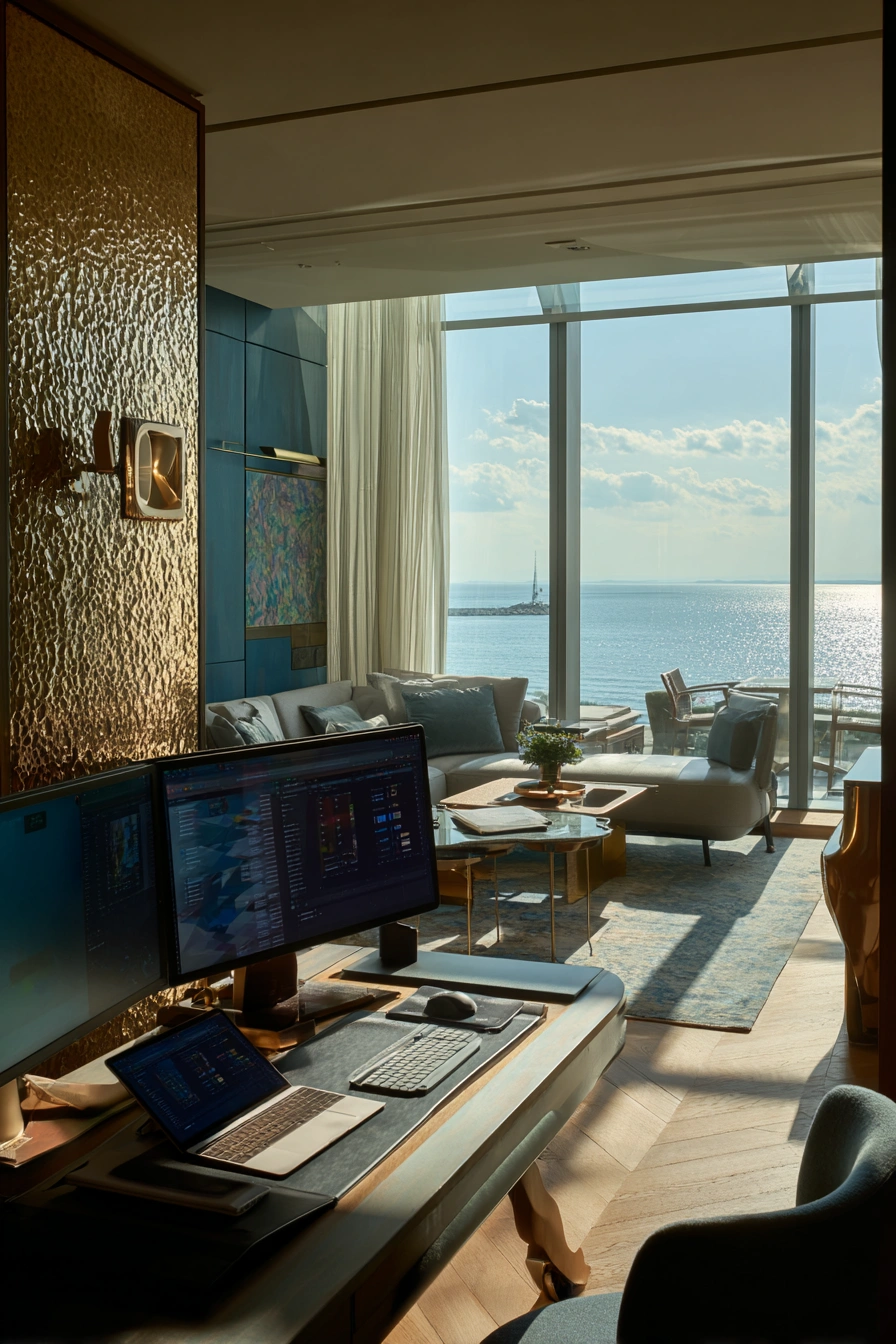 Luxury Futuristic Game Lounge