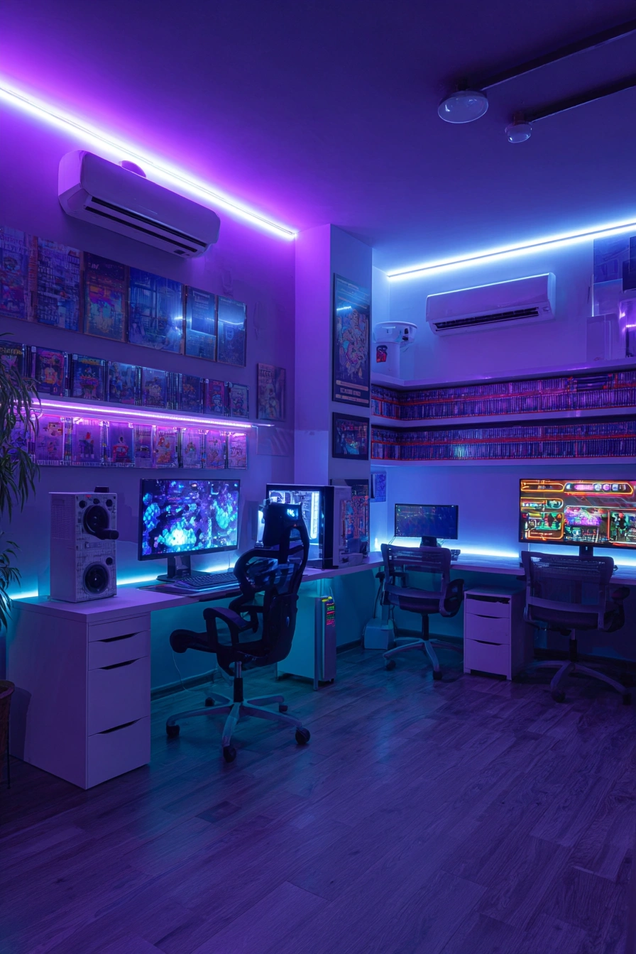 Ultra-Modern LED Gaming Studio