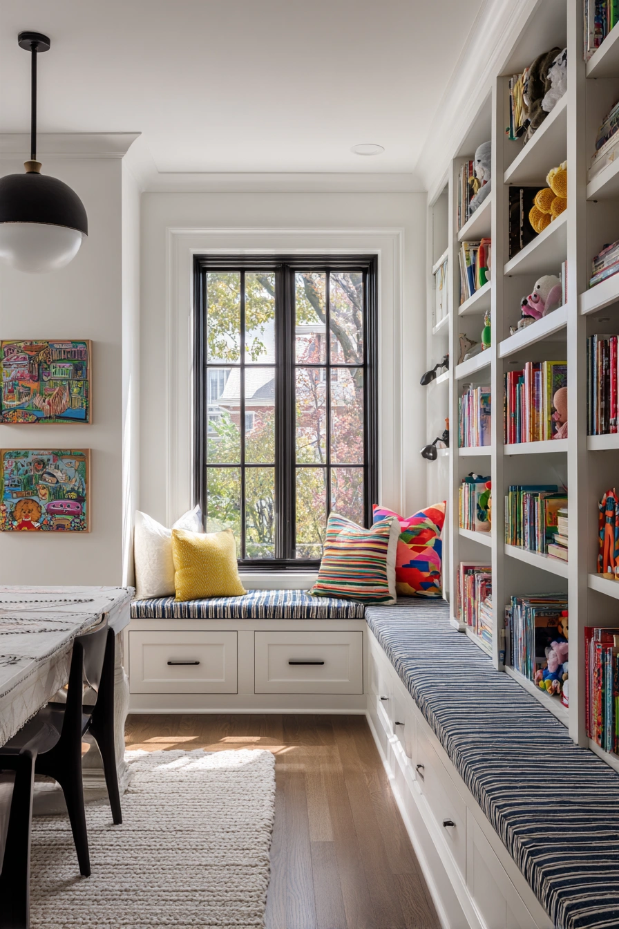 Cozy Reading Nook Playroom