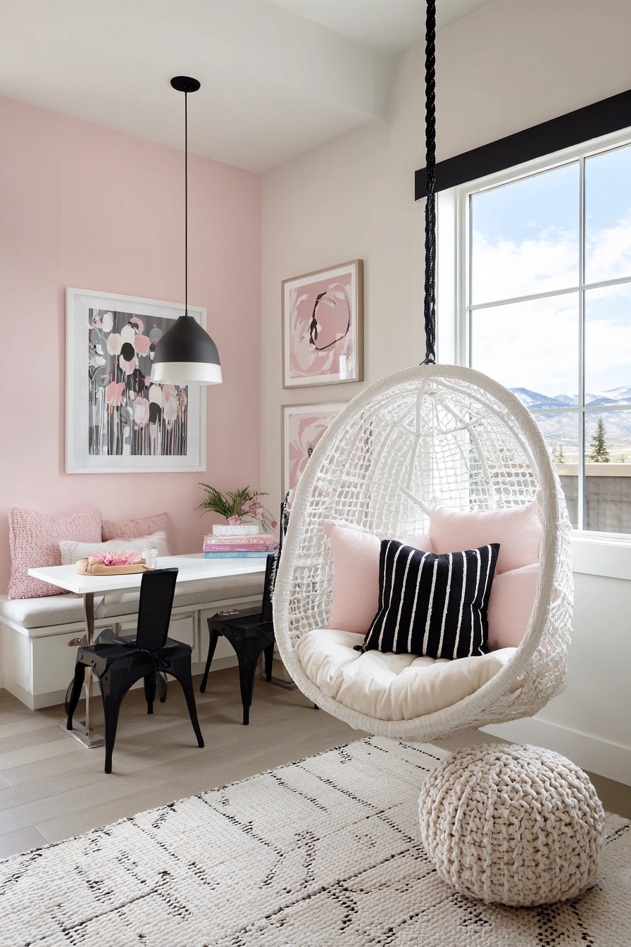 Modern Cozy Girls Playroom