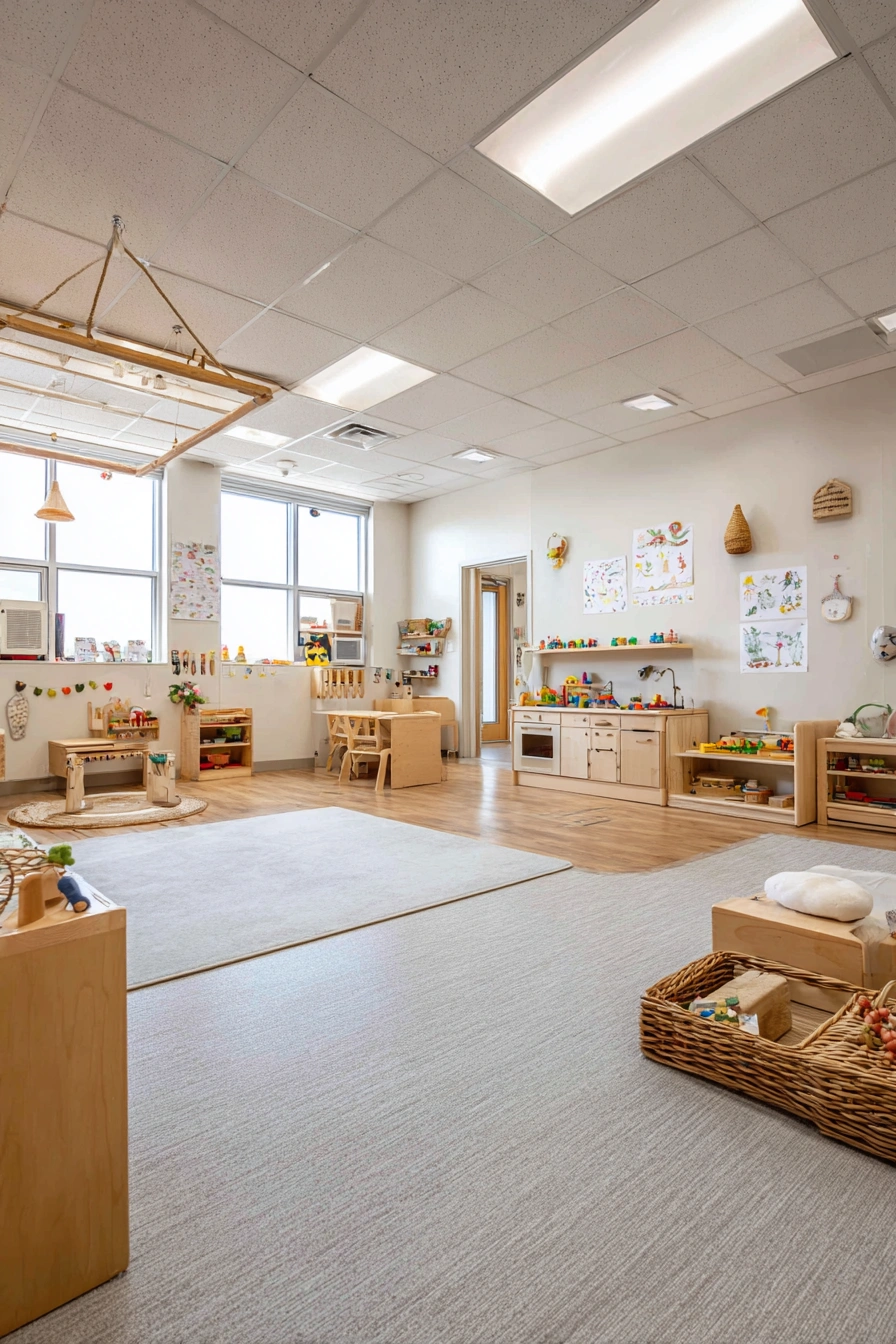 Natural Montessori Girls Playroom
