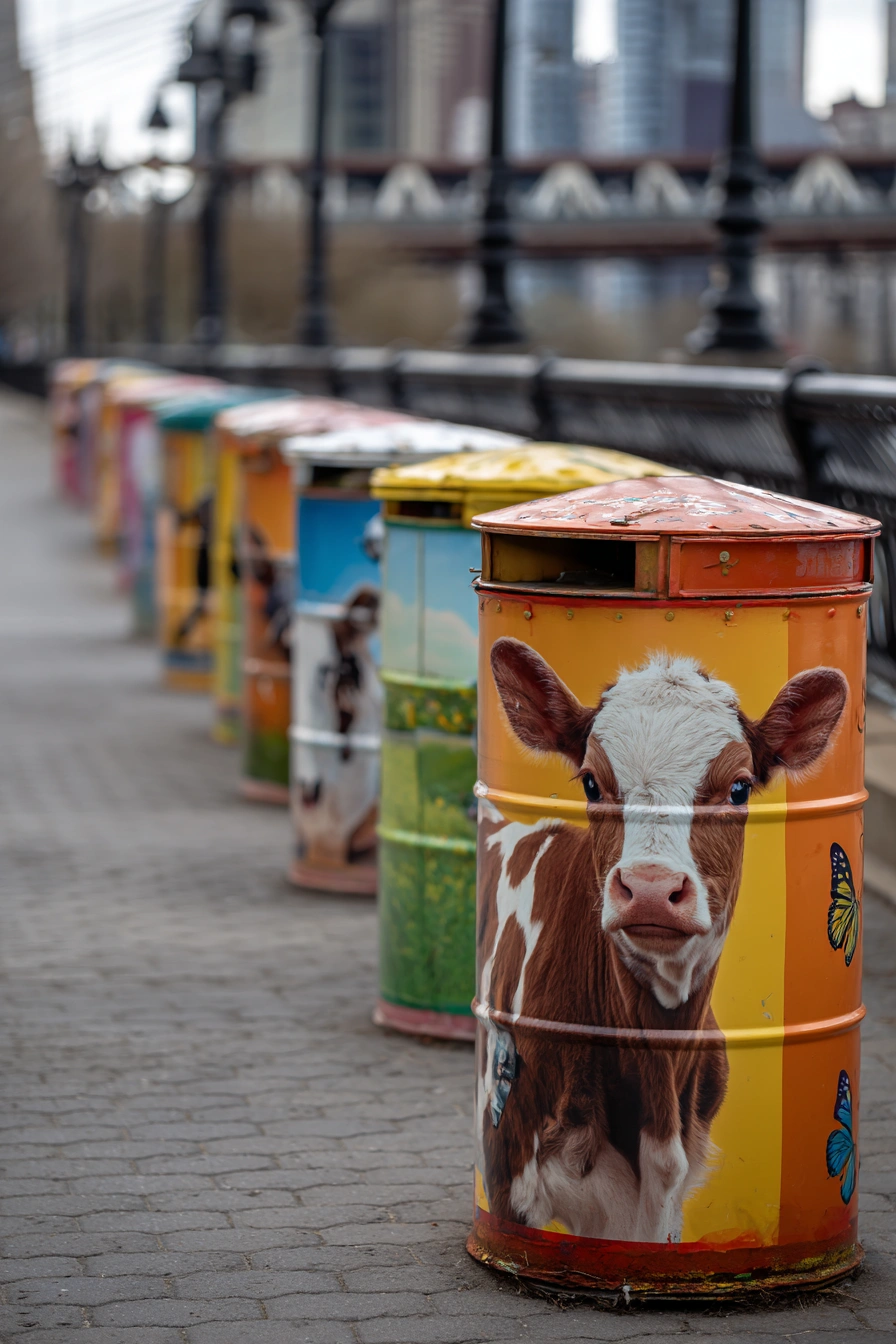 Colorful Rain Barrel Art for Your Yard