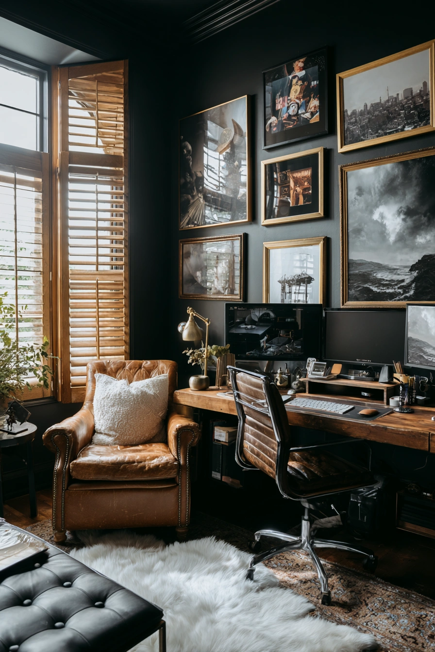 Moody Vintage Office Man Cave
