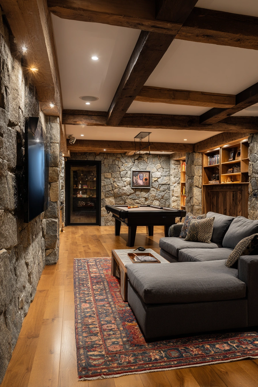 Rustic Luxury Man Cave Retreat