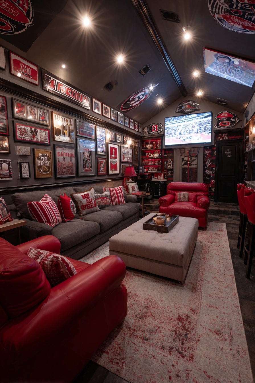 Ultimate Sports Memorabilia Man Cave