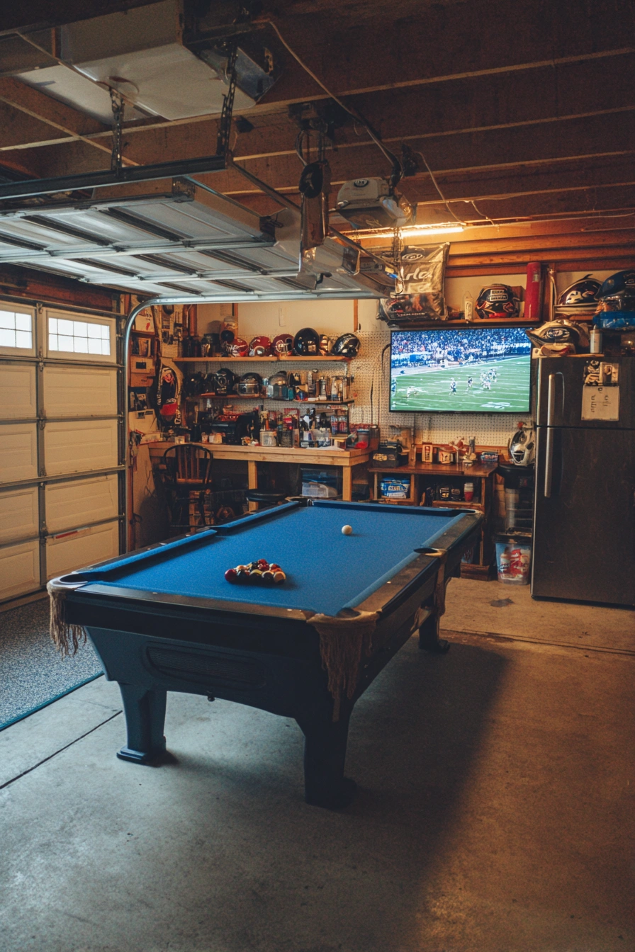Garage Sports Bar Man Cave