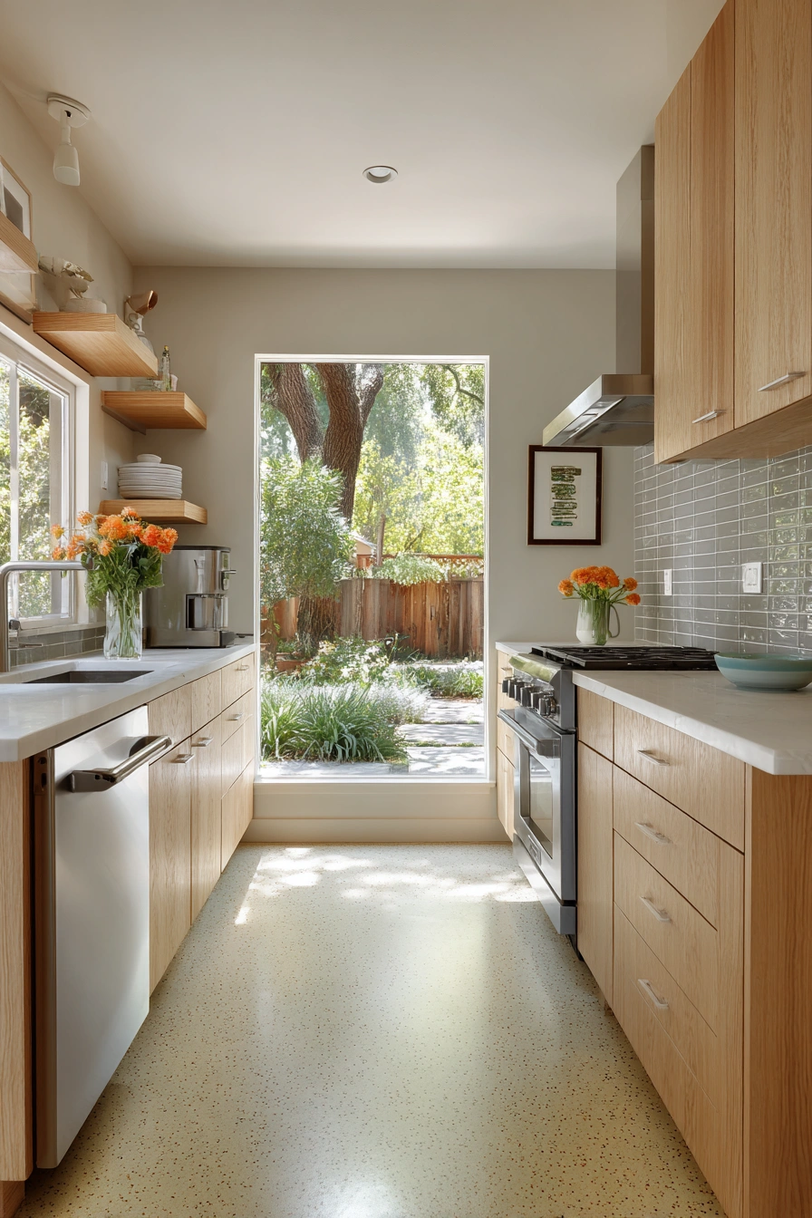 Airy Mid-Century Kitchen Simplicity