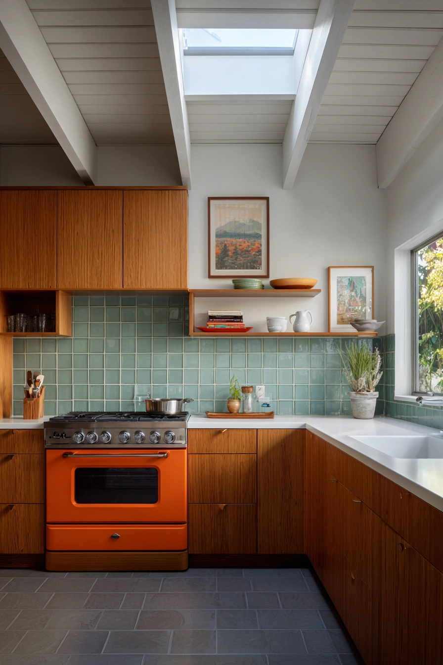 Bold Mid-Century Kitchen Revival