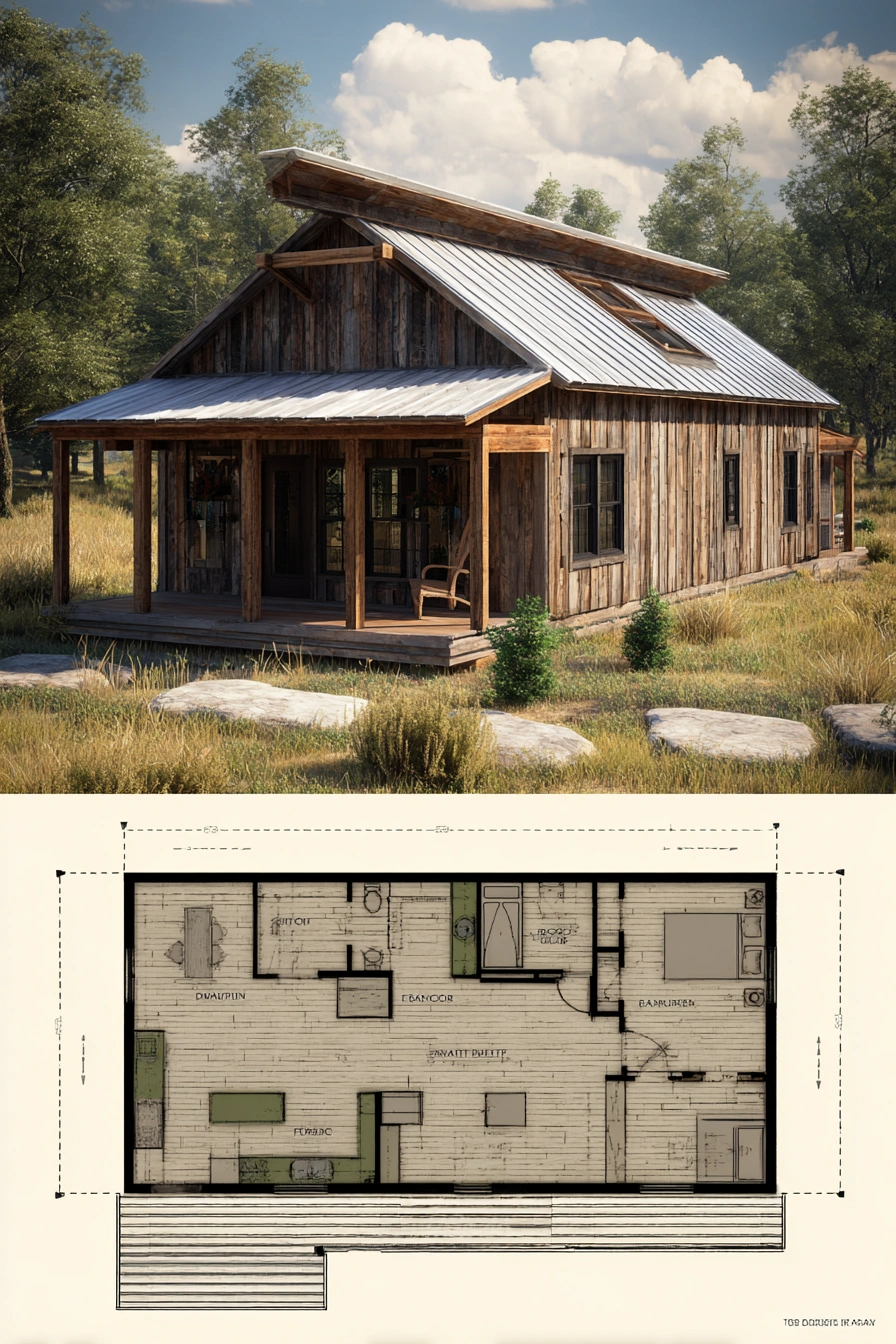 Rustic Cabin Cottage Plan 2026