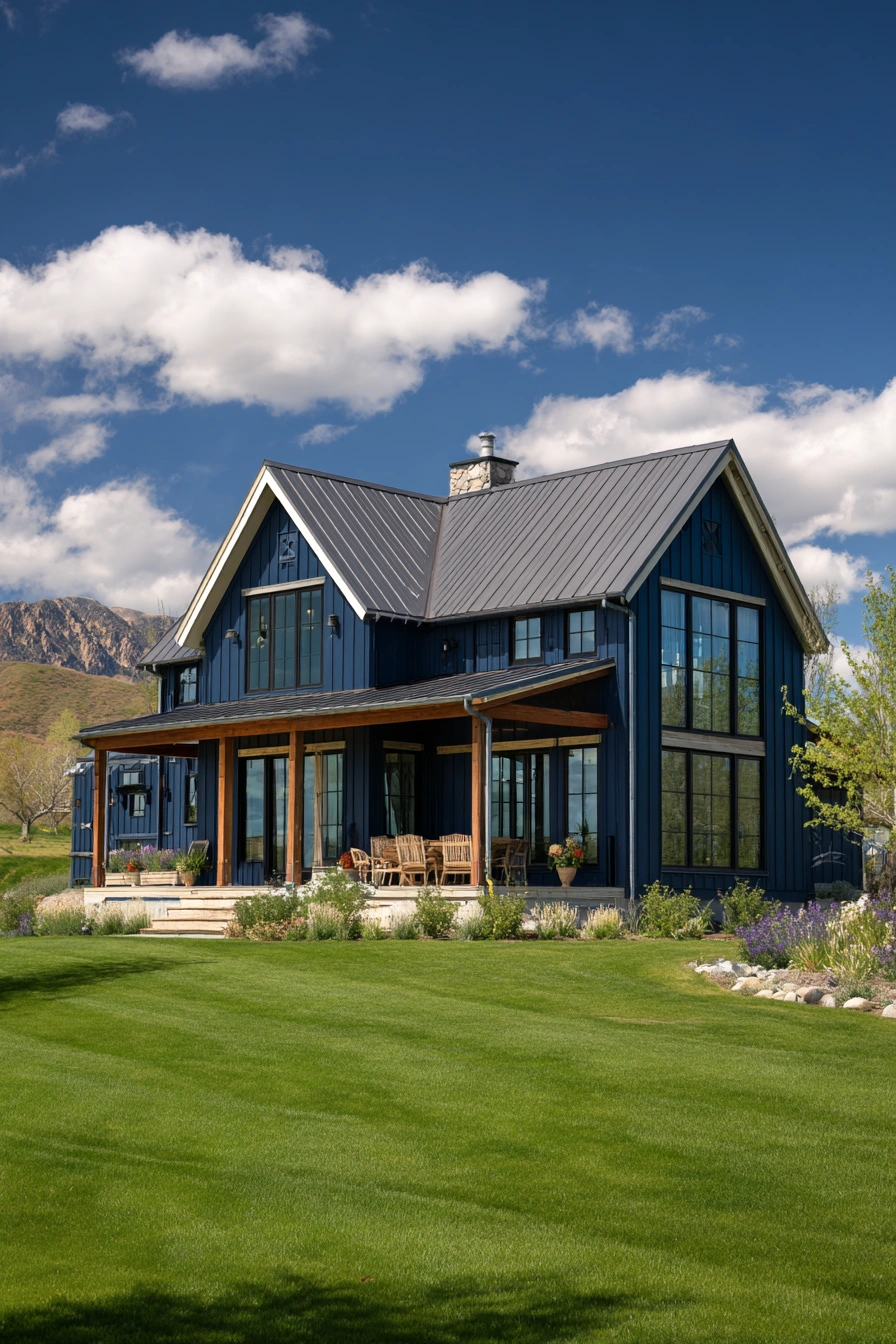 Bold Navy Farmhouse Cottage 2026