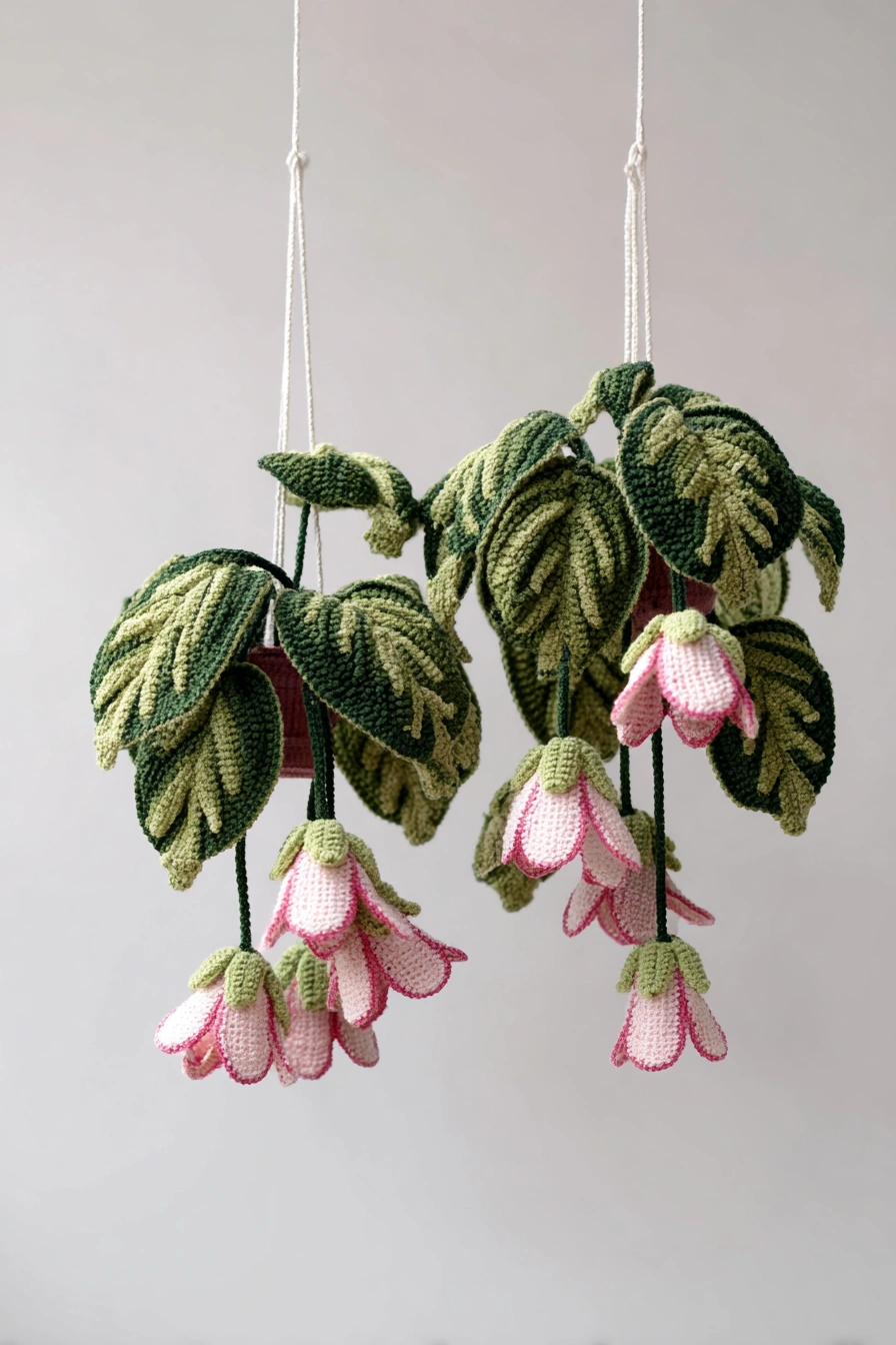 Trailing Crochet Blooming Succulents