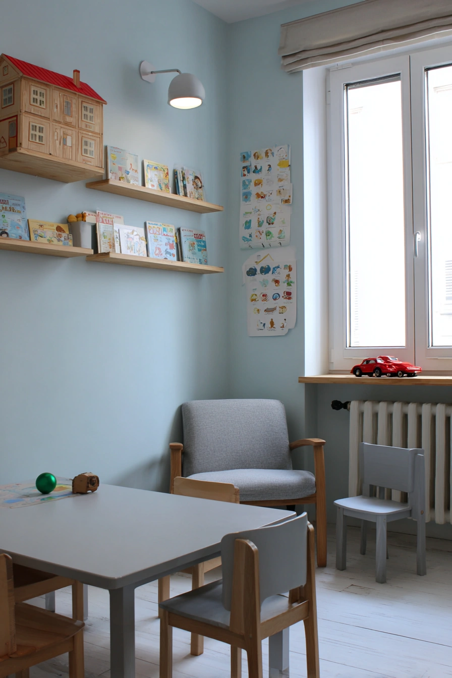 Calm IKEA Kids Learning Corner