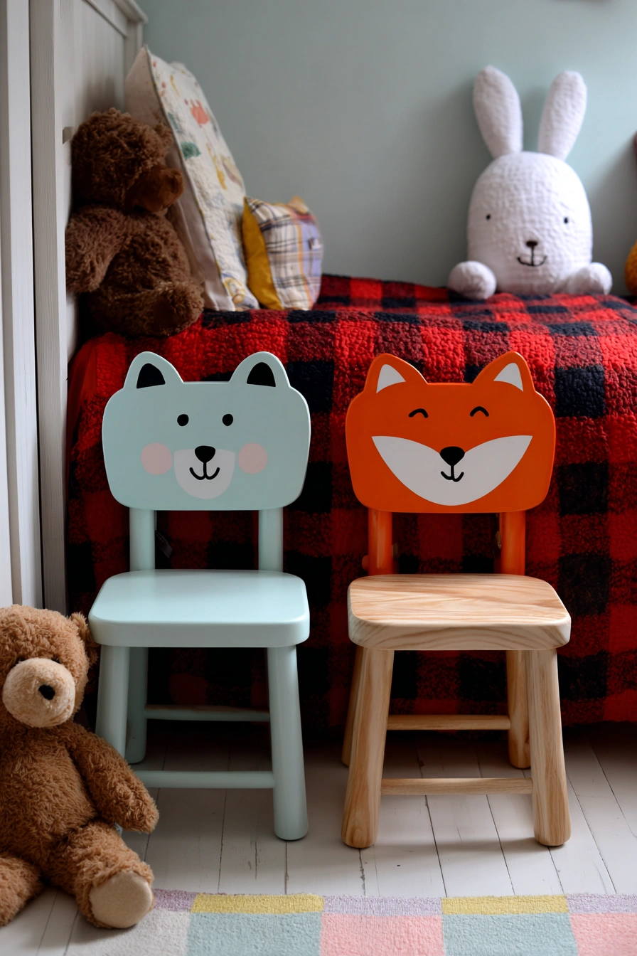 Whimsical IKEA Kids Seating Corner