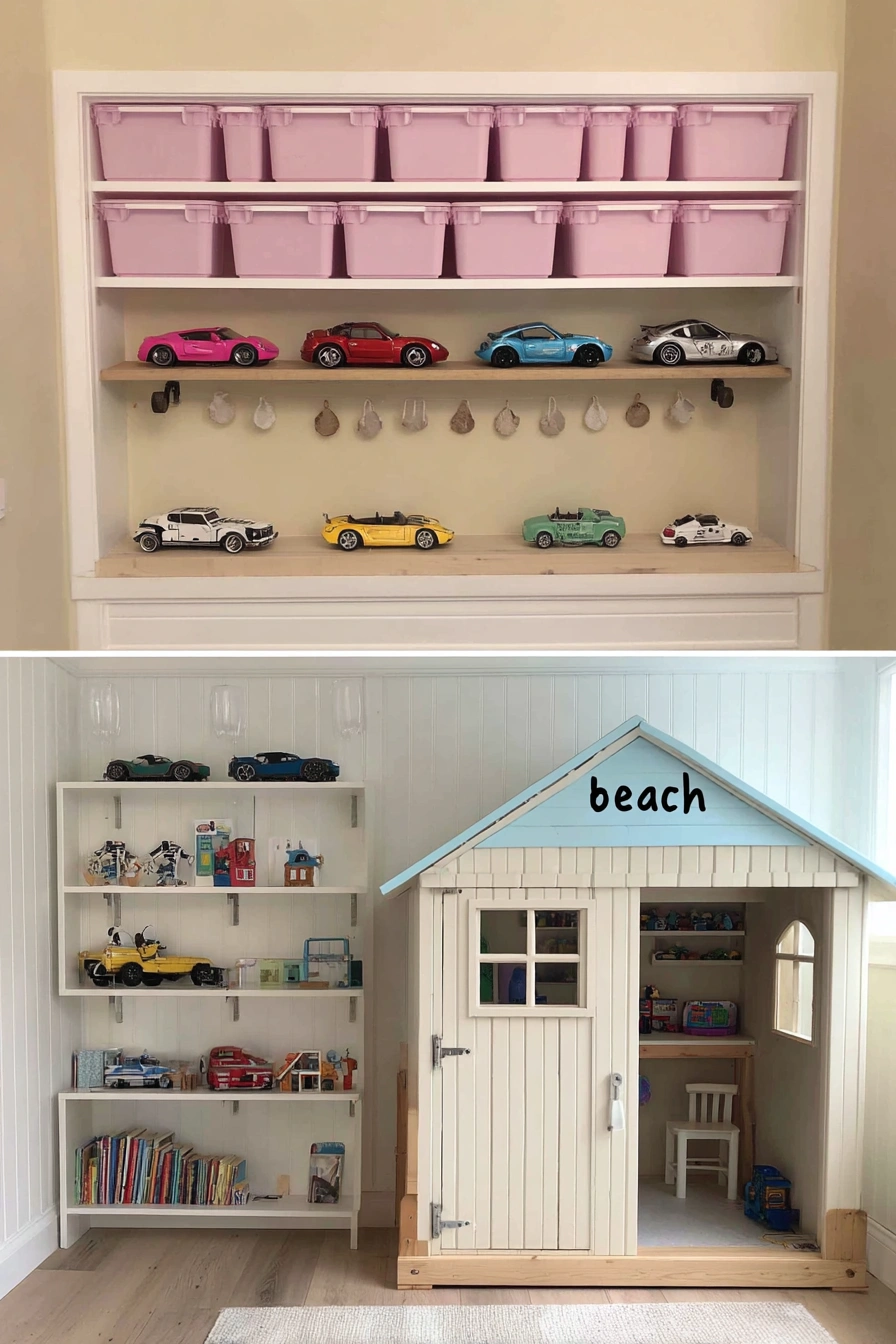 IKEA Toy Display and Playhouse Combo