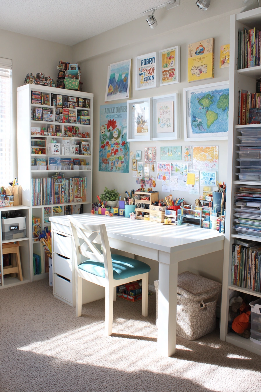 Bright IKEA Creative Playroom